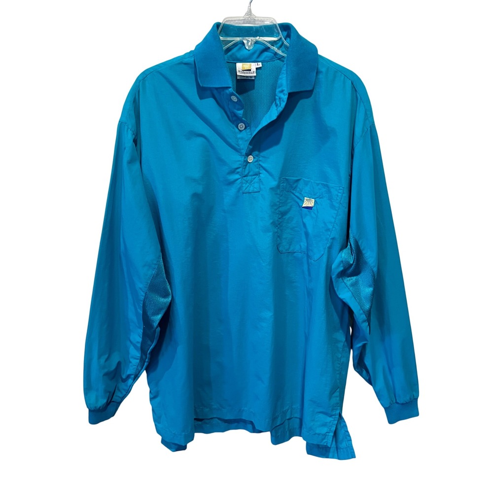 Solumbra Long Sleeve UPF Sun Protective Fishing Outdoor Shirt Green Vented Large